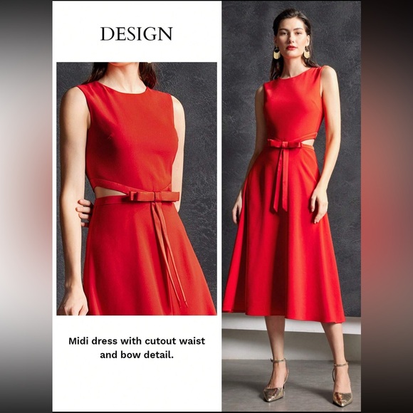 MOTF PREMIUM CUTOUT BOW DETAIL DRESS - Picture 6 of 6